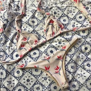 Acacia bird of paradise bikini